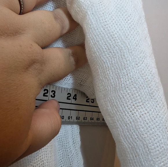 J. Jill Pure Jill Linen Airy Weave Oversized Kimono Top S Lagenlook Boho  White - Picture 9 of 9